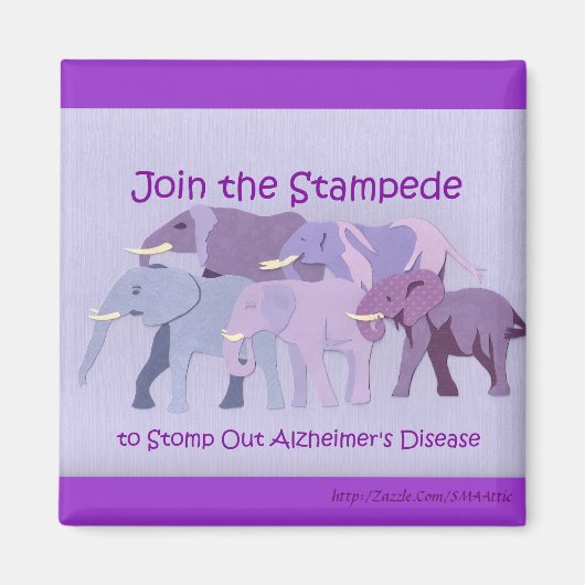 Briefmarke aus Alzheimer Magnet (Vorne)