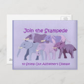 Briefmarke aus Alzheimer Postkarte (Vorne/Hinten)