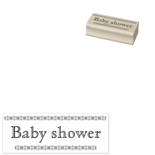 Briefmarke aus Babydusche Gummistempel (Stempel)