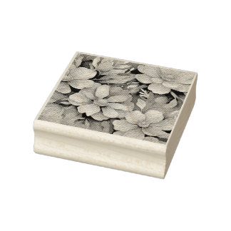 Briefmarke aus Blumenkautschuk Gummistempel