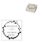 Briefmarke aus botanischem Circle Gummistempel (Stempel)