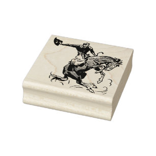 Briefmarke aus Bronco-Kautschuk Gummistempel