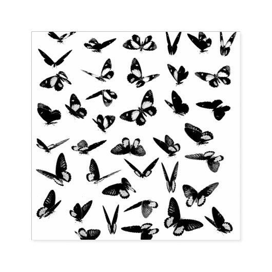 Briefmarke aus Butterfly-Gummi Gummistempel (Prägung)