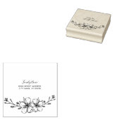 Briefmarke aus dekorativem Blumenkautschuk Gummistempel (Stempel)