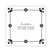 Briefmarke aus dekorativem Blumenkautschuk Gummistempel (Prägung)