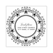 Briefmarke aus dekorativem Kautschuk Gummistempel (Prägung)