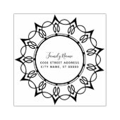 Briefmarke aus dekorativem Kautschuk Gummistempel (Prägung)