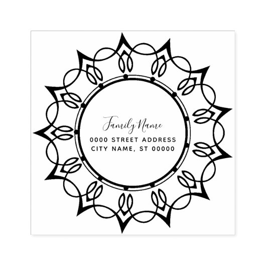 Briefmarke aus dekorativem Kautschuk Gummistempel (Prägung)