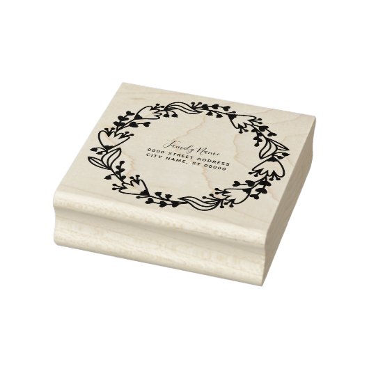 Briefmarke aus dekorativem Kautschuk Gummistempel (Stempel)