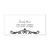 Briefmarke aus dekorativem, selbstfarbendem Kautsc Permastempel (Design)