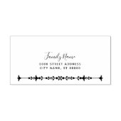 Briefmarke aus dekorativem, selbstfarbendem Kautsc Permastempel (Design)