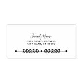 Briefmarke aus dekorativem, selbstfarbendem Kautsc Permastempel (Design)