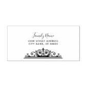 Briefmarke aus dekorativem, selbstfarbendem Kautsc Permastempel (Design)