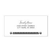 Briefmarke aus dekorativem, selbstfarbendem Kautsc Permastempel (Design)