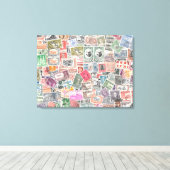 Briefmarke aus der ganzen Welt, Kunst der Leinwand (Insitu (Holzboden))