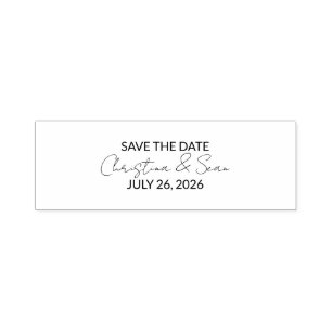 Briefmarke aus dickem, Save the Date selbstfarbene Permastempel