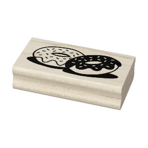 Briefmarke aus Donut Gummistempel