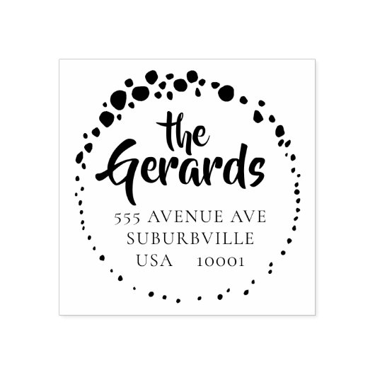 Briefmarke aus Edelstahl Gummistempel (Prägung)