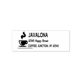 Briefmarke aus Edelstahl, individuelle Gestaltung Permastempel