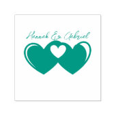 Briefmarke aus Edelstahl Permastempel (Design)