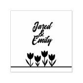 Briefmarke aus Edelstahl Permastempel (Design)