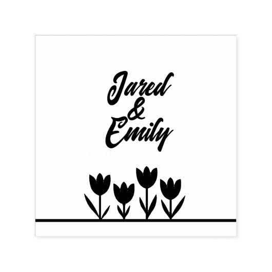 Briefmarke aus Edelstahl Permastempel (Design)