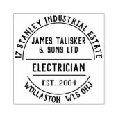 Briefmarke aus Elektrogummi Gummistempel (Prägung)