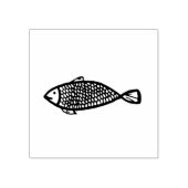 Briefmarke aus Fischkautschuk, Briefmarke von Fisc Gummistempel (Prägung)