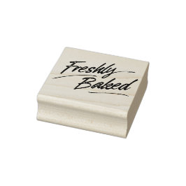 Briefmarke aus frisch gebackenem Holz Gummistempel