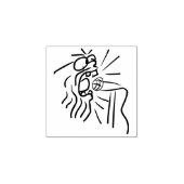 Briefmarke aus geschliffenem Gummi Gummistempel (Prägung)