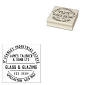Briefmarke aus Glas Gummistempel (Stempel)