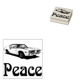 Briefmarke aus Gummi der 60er Jahre Gummistempel (Stempel)