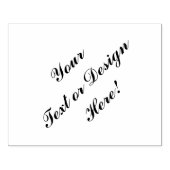 Briefmarke aus Gummi individuell anpassen - Design Gummistempel (Prägung)