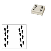 Briefmarke aus Gummi, Schuhdruck, Shoeprint Gummistempel (Stempel)