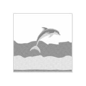 Briefmarke aus Gummi zum Thema Dolphin Gummistempel (Prägung)