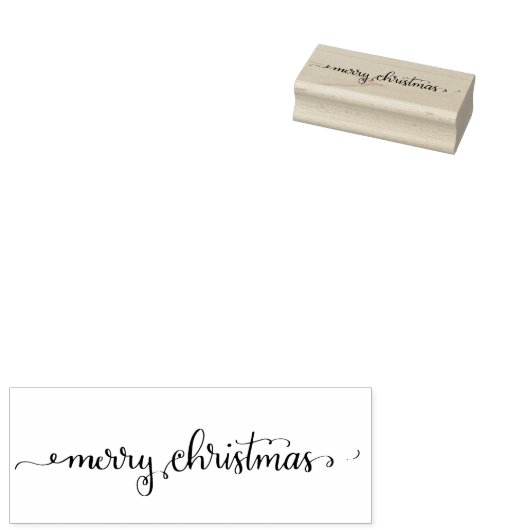 Briefmarke aus handgeschriebenem Weihnachtskautsch Gummistempel (Stempel)