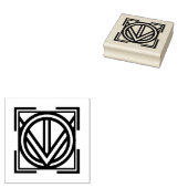 Briefmarke aus Holz Adinkra (Service and Leadershi Gummistempel (Stempel)