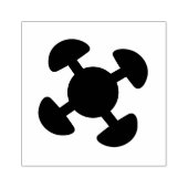 Briefmarke aus Holz Adinkra (Unity) Gummistempel (Prägung)