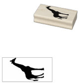 Briefmarke aus Holz - Giraffe Gummistempel (Stempel)