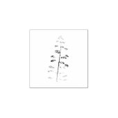 Briefmarke aus Holz Gummistempel (Prägung)