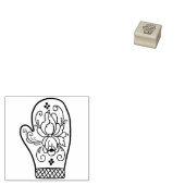 Briefmarke aus Holz Gummistempel (Stempel)