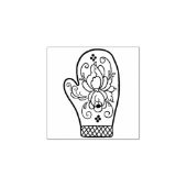 Briefmarke aus Holz Gummistempel (Prägung)