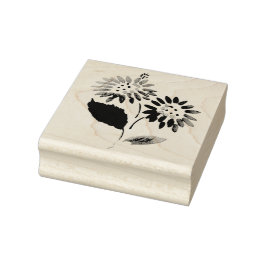 Briefmarke aus Holz Gummistempel