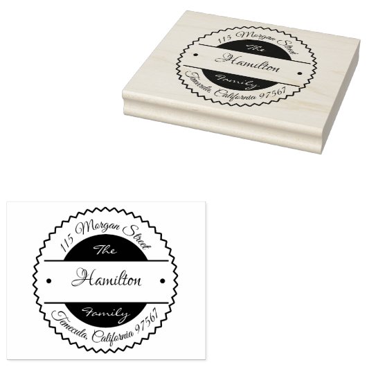 Briefmarke aus Holz Gummistempel (Stempel)