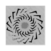 Briefmarke aus Holz Gummistempel (Prägung)