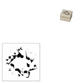 Briefmarke aus Holz Gummistempel (Stempel)