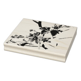 Briefmarke aus Holz Gummistempel