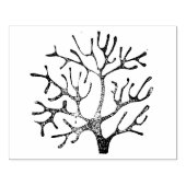 Briefmarke aus Holz - Koralle Gummistempel (Prägung)