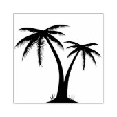 Briefmarke aus Holz/Palmen Gummistempel (Prägung)