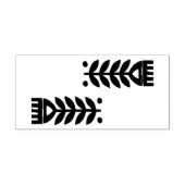 Briefmarke aus Holz - Skandinavische Volkskunst Bl Gummistempel (Prägung)